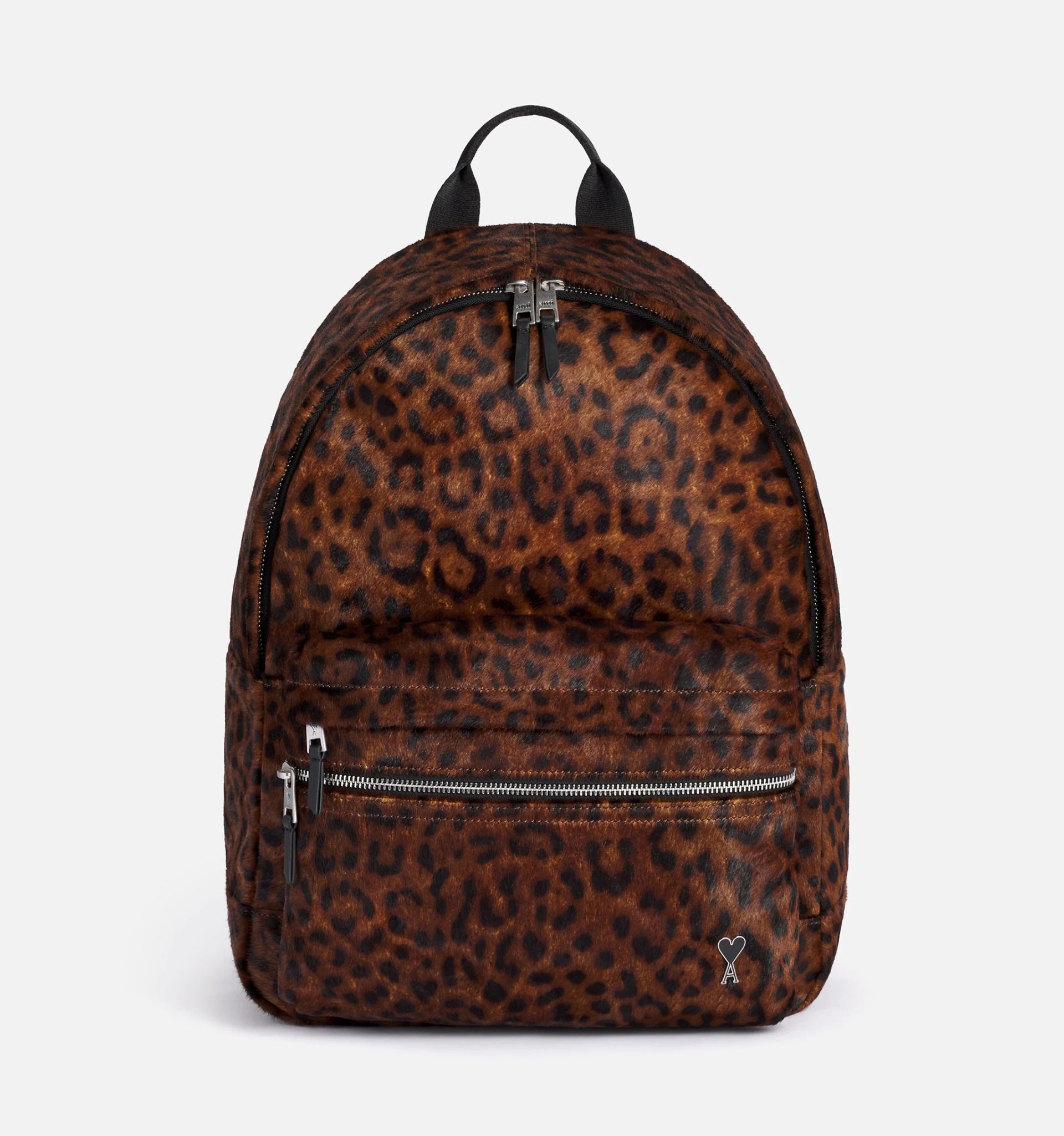 leopard-print zipped backpack - 2