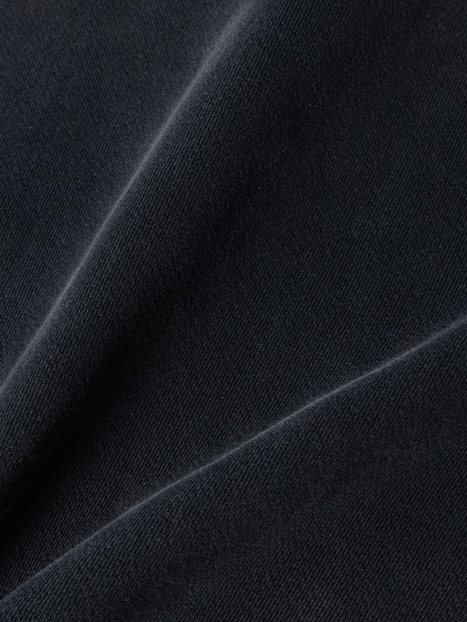 Distressed Cotton-Jersey Hoodie Black - 4