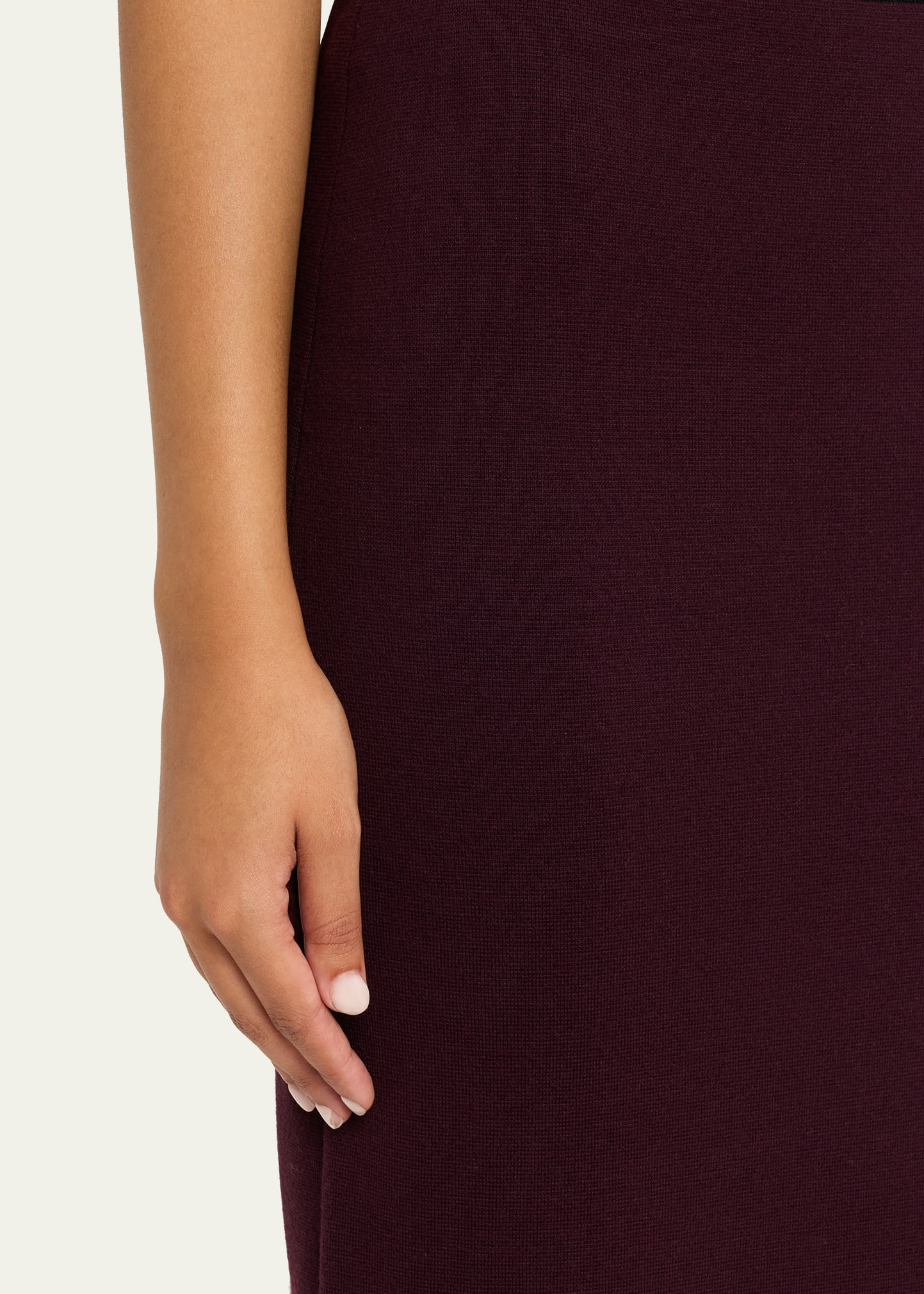 Alina Merino Wool Midi Pencil Skirt - 5