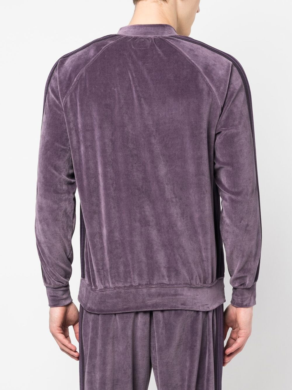 velvet-effect jacket - 4