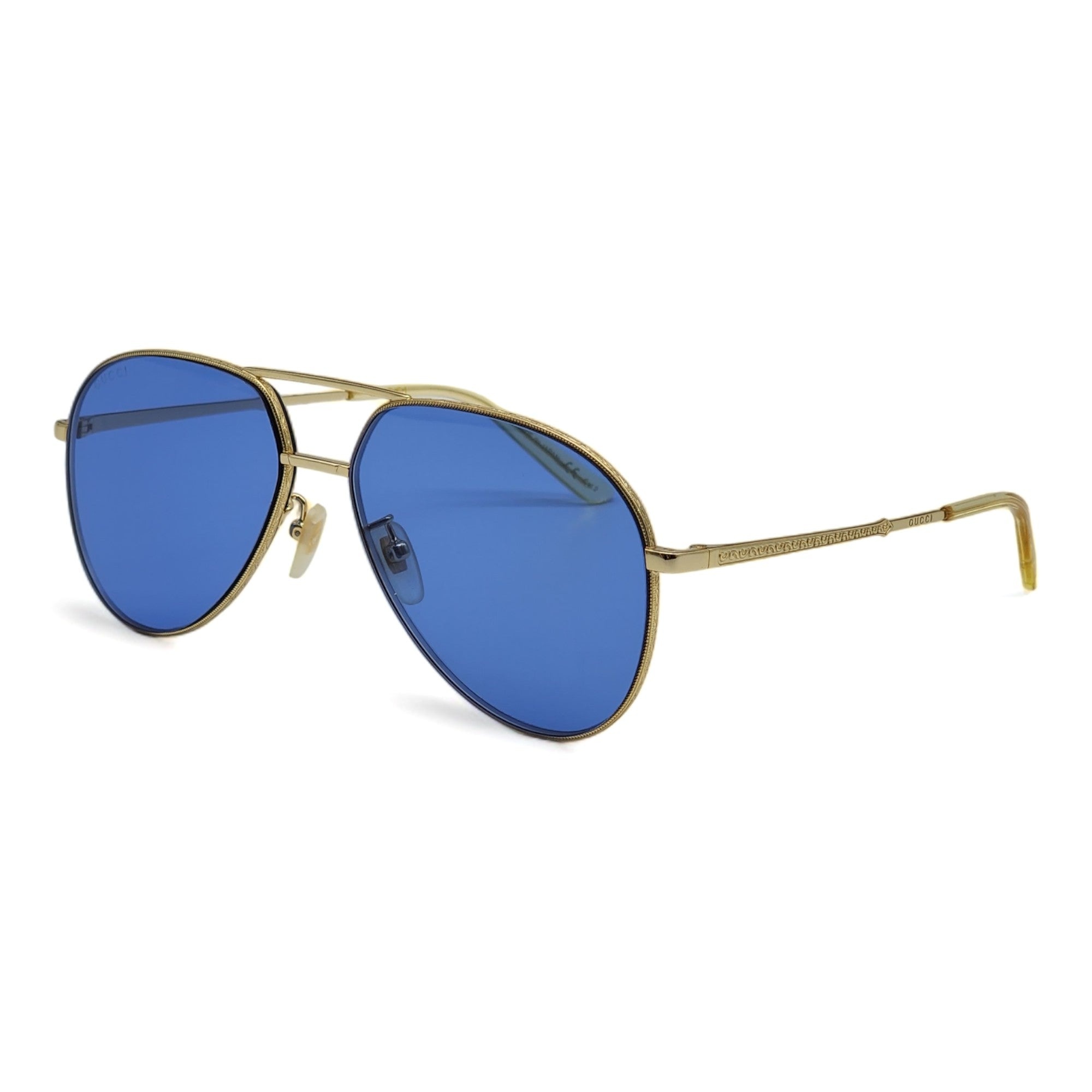 Gucci Gold Aviator Sunglasses - 3