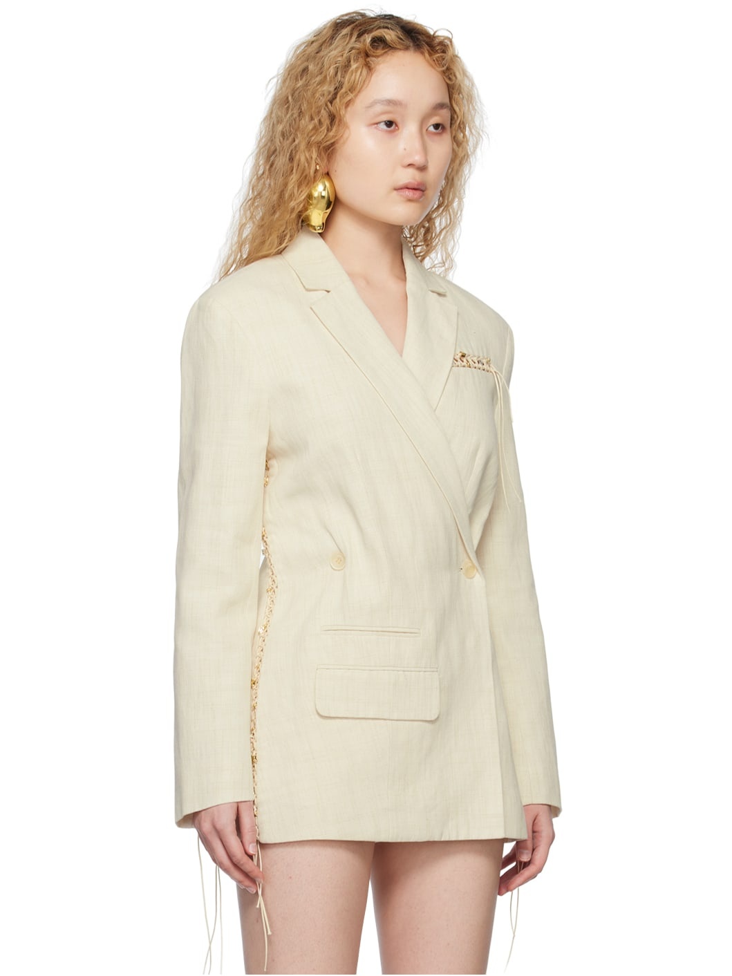 Off-White Le Raphia 'La Veste Tibau Brodée' Blazer - 2