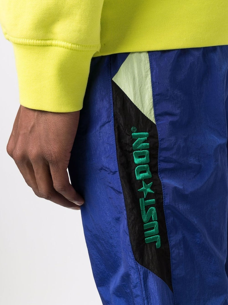 JUST DON Embroidered-logo Track Pants Blue 5