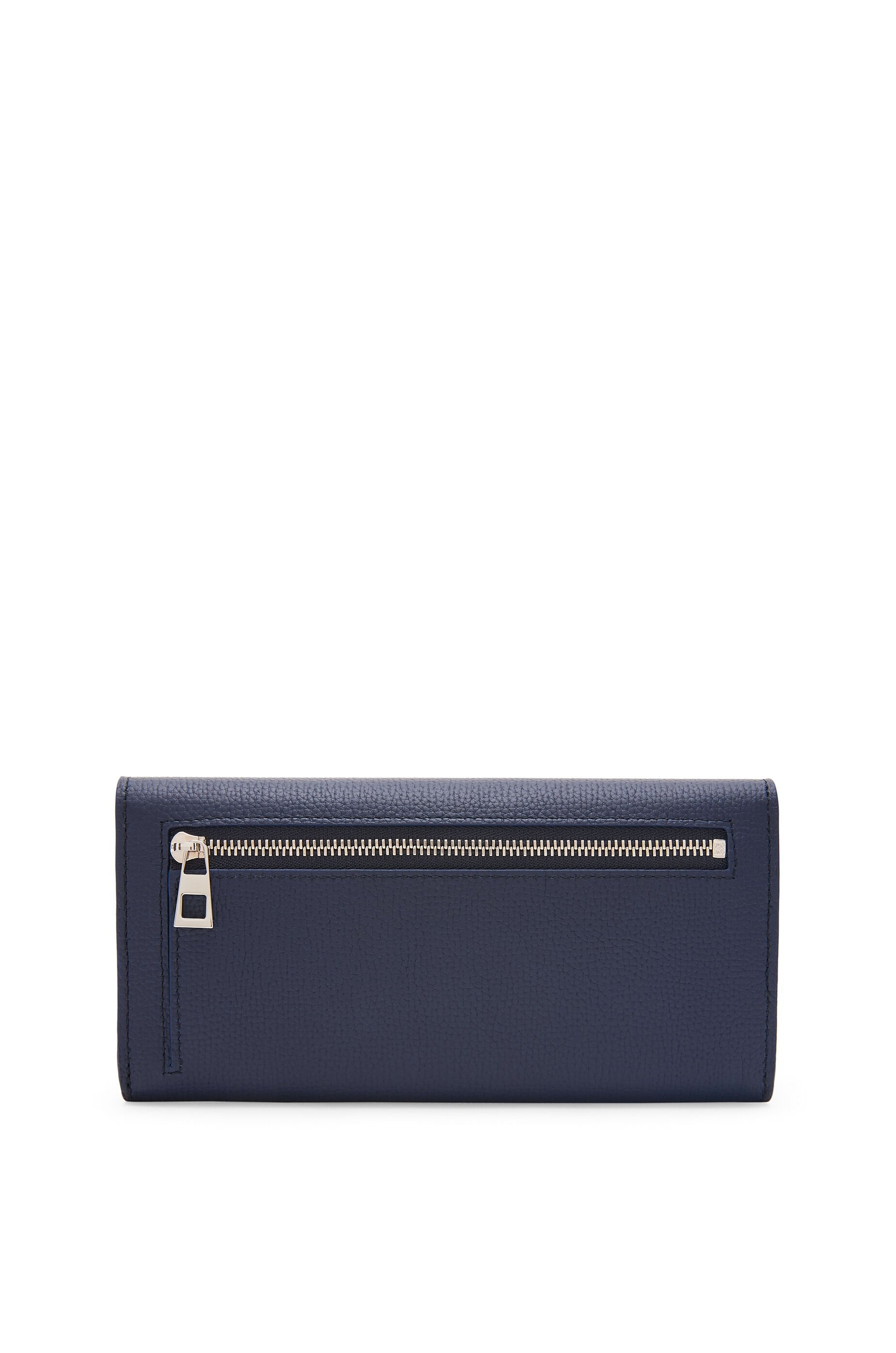 Anagram continental wallet in pebble grain calfskin - 4