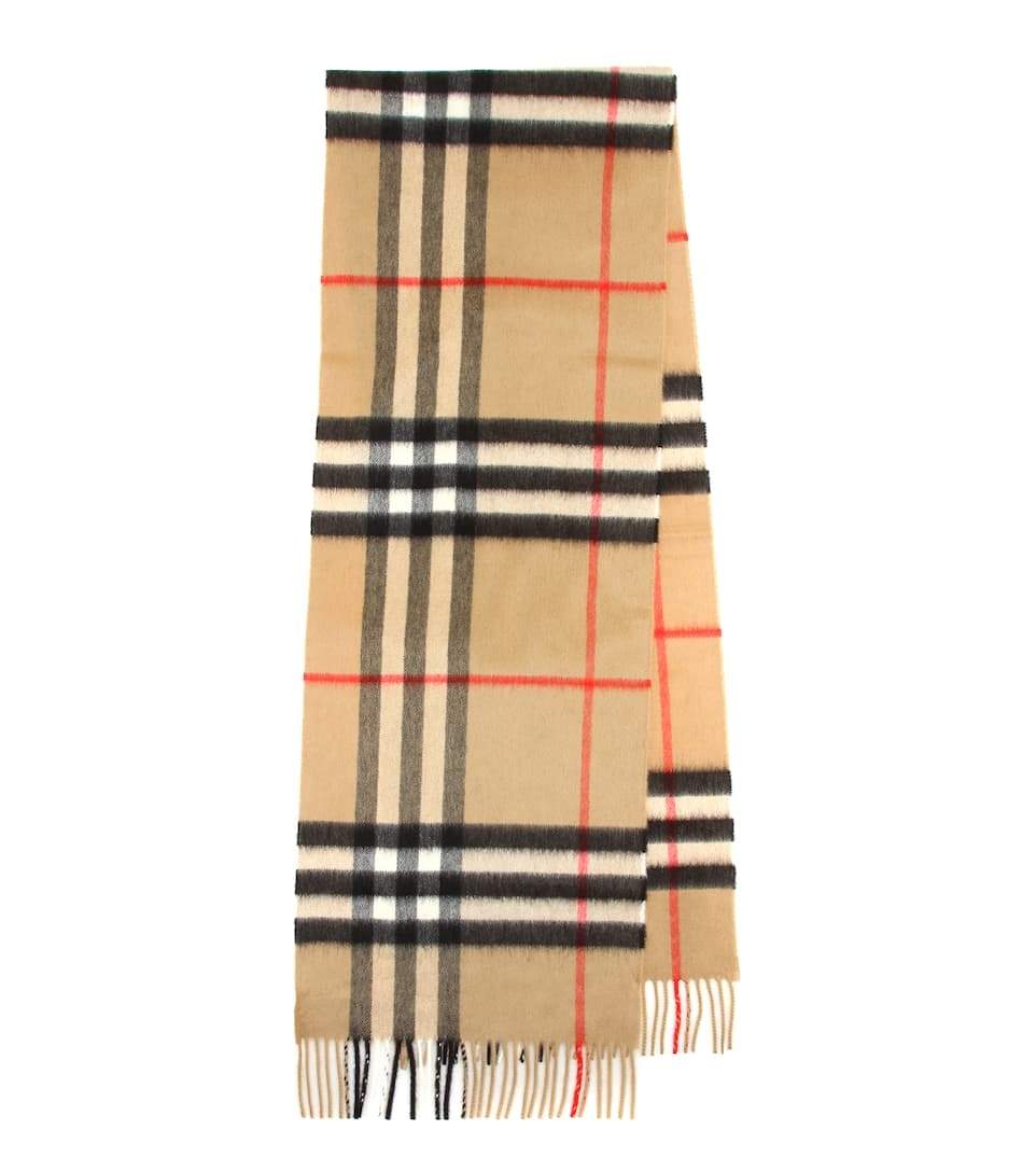 Giant Check cashmere scarf - 1