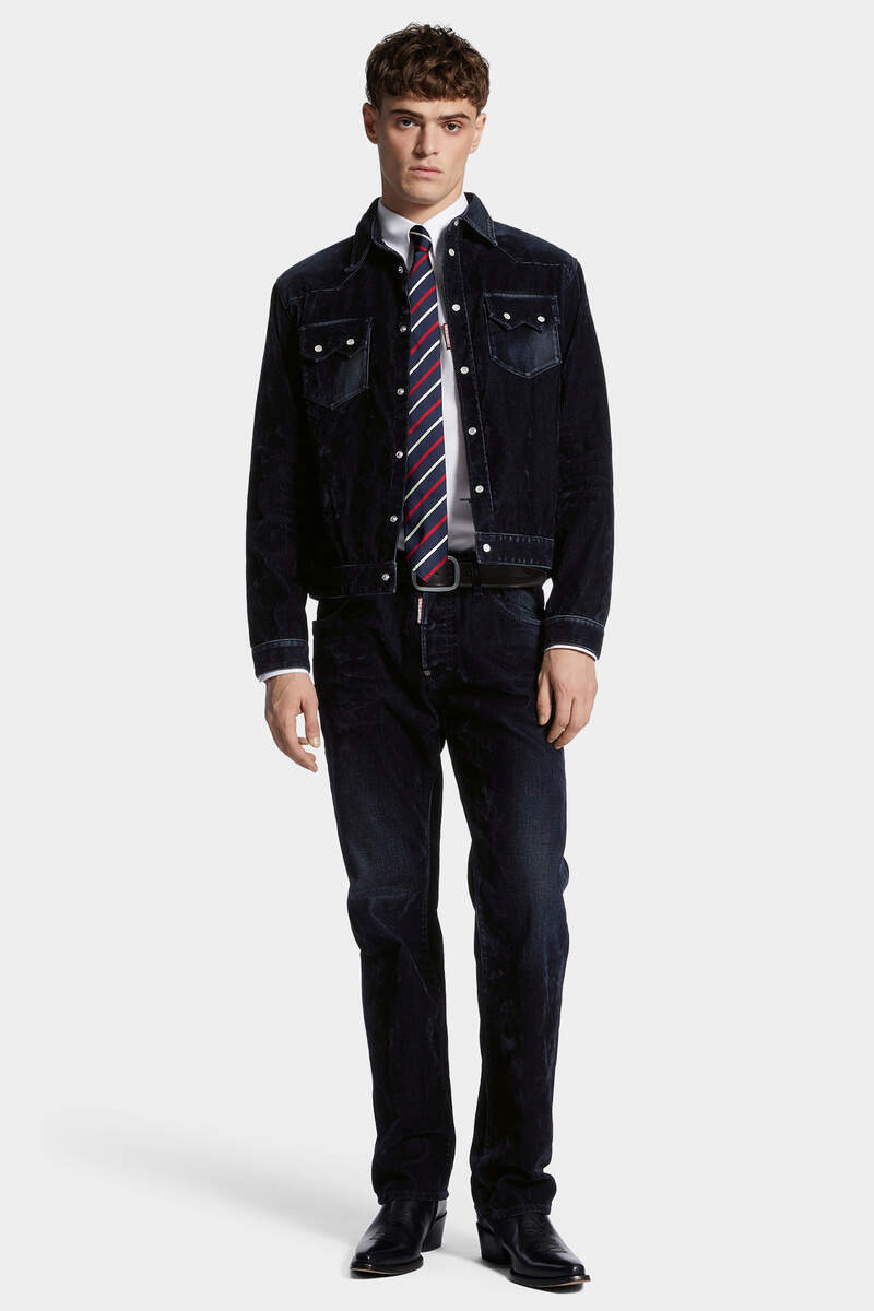 FLOCKED CORD JEAN JACKET 7