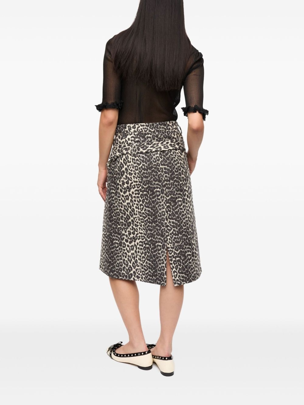 leopard-print skirt - 3