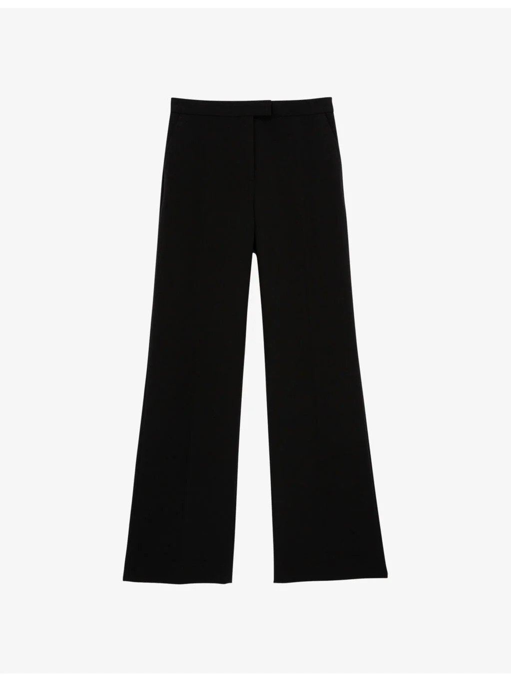 Straight-leg high-rise crepe trousers - 1