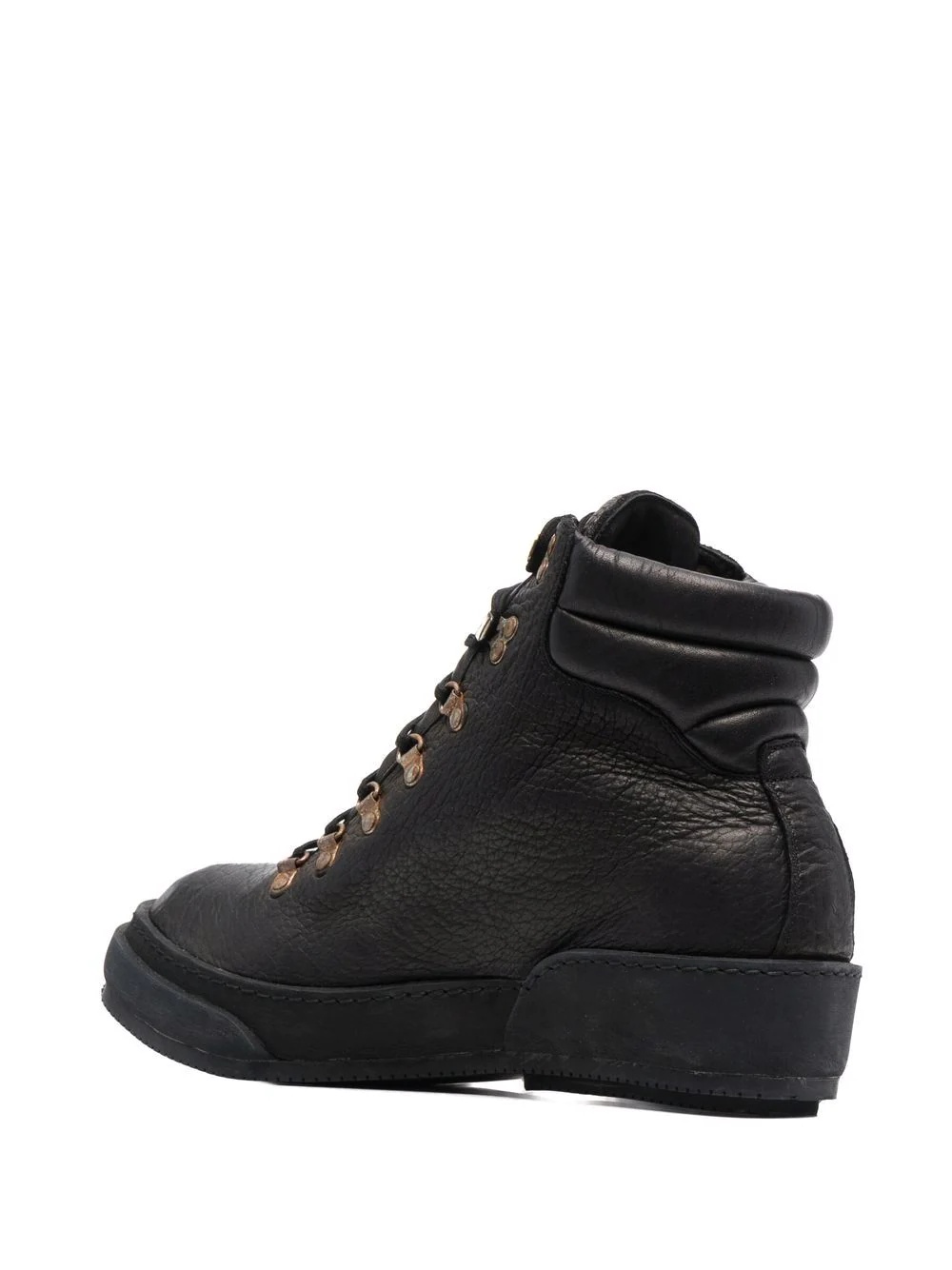 lace-up leather hiking boots - 3