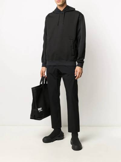 Stone Island Shadow Project contrast-trim hooded sweatshirt outlook