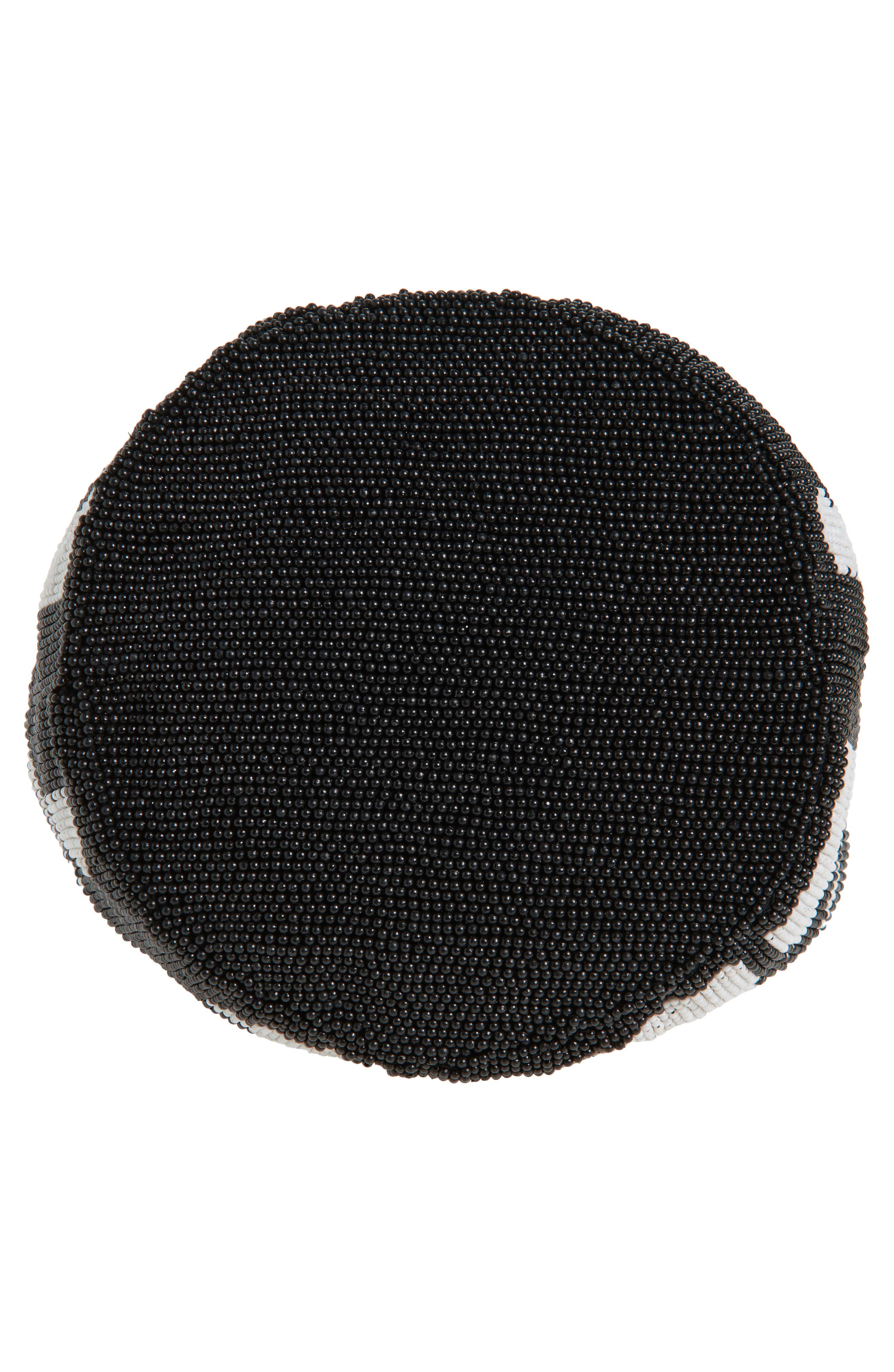 JW Anderson Mini Beaded Shopper Bag in Black/White at Nordstrom - 6