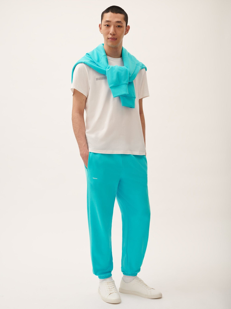PANGAIA Mens 365 Midweight Track Pants - Ocean Turquoise outlook