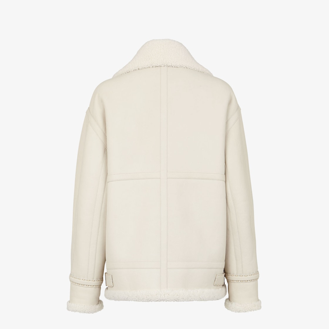 White shearling jacket - 2