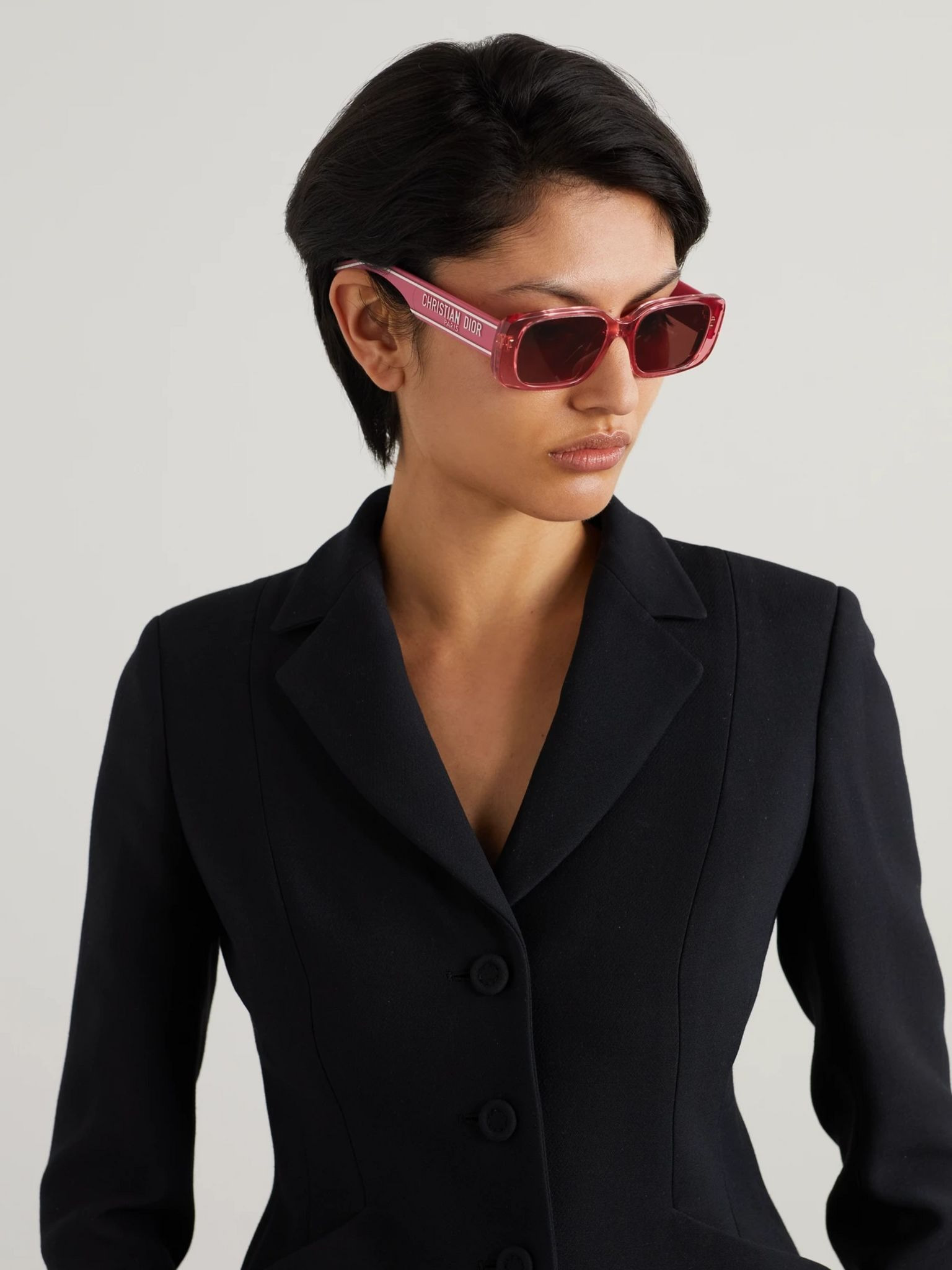 Wildior S2U rectangular-frame acetate sunglasses Pink - 5
