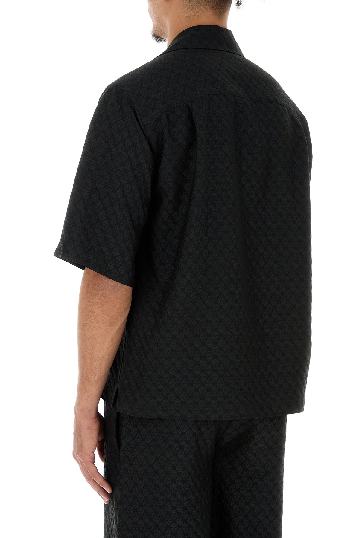 Black viscose blend shirt - 4