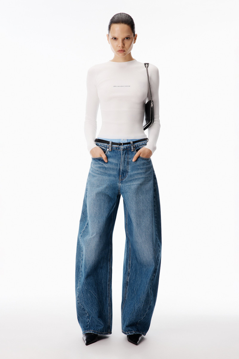Alexander Wang Belt and Boxer Blow Up Jean outlook