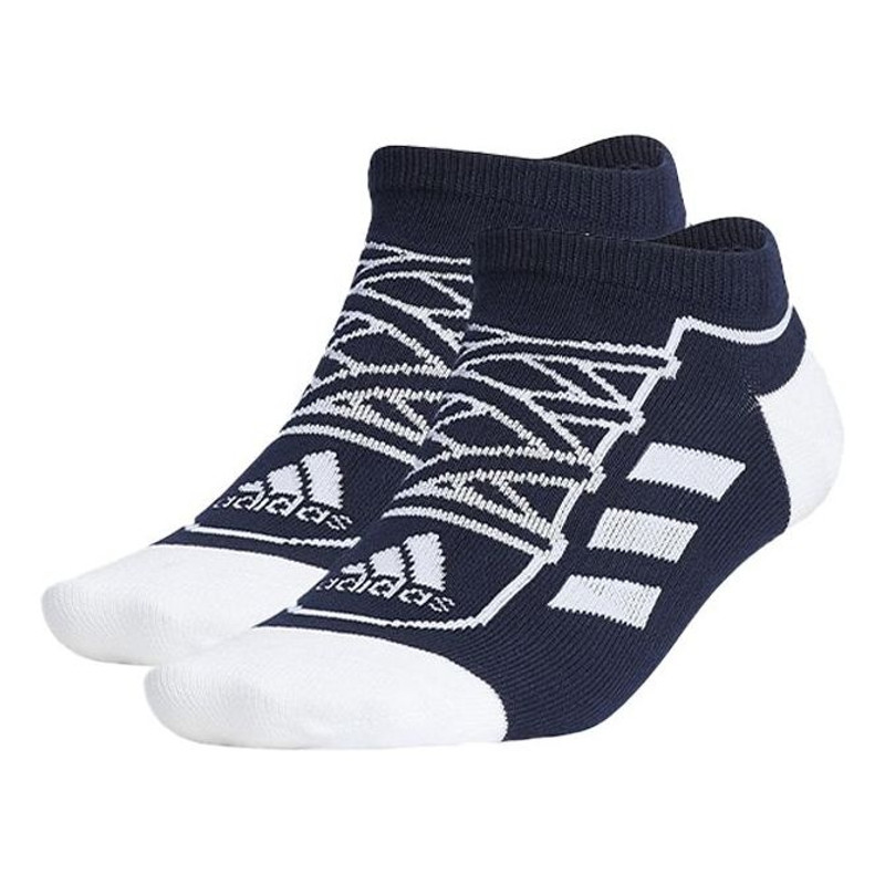 adidas logo Training Sports Socks Couple Style 2 Pairs Black GN8861 1
