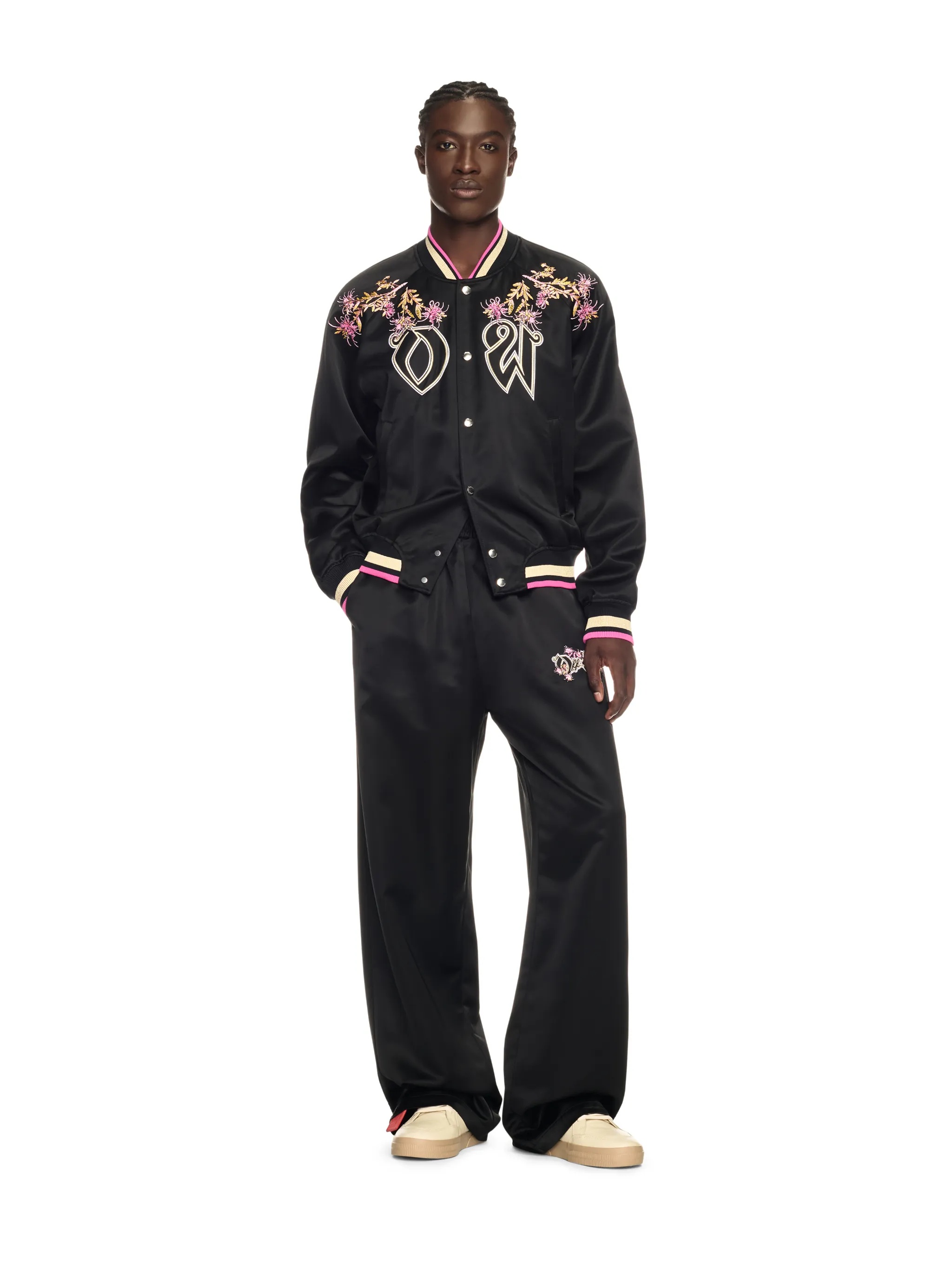 Blakc Eagle Satin Souvenir Jacket - 2
