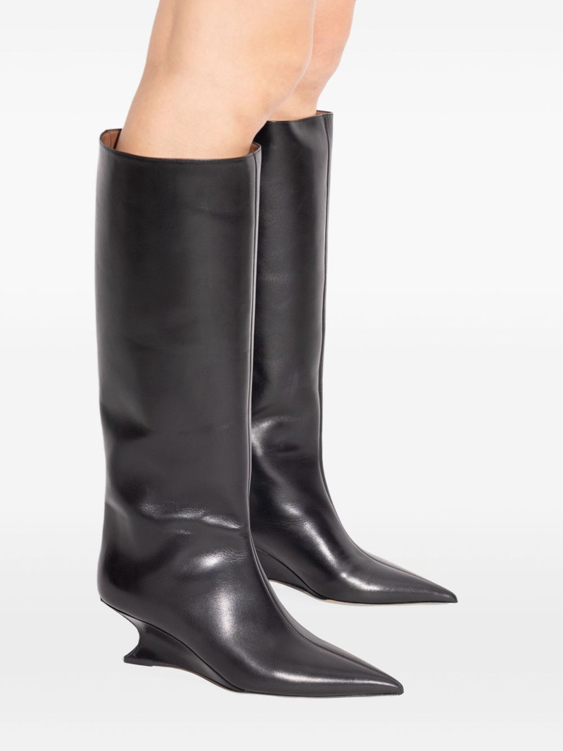 65mm pointed-toe sculpted-heel Boots 5