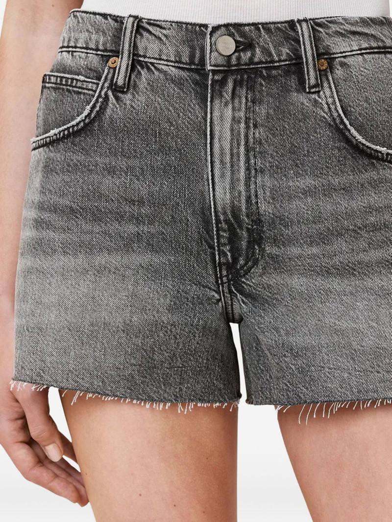 Tate frayed-hem denim shorts 4