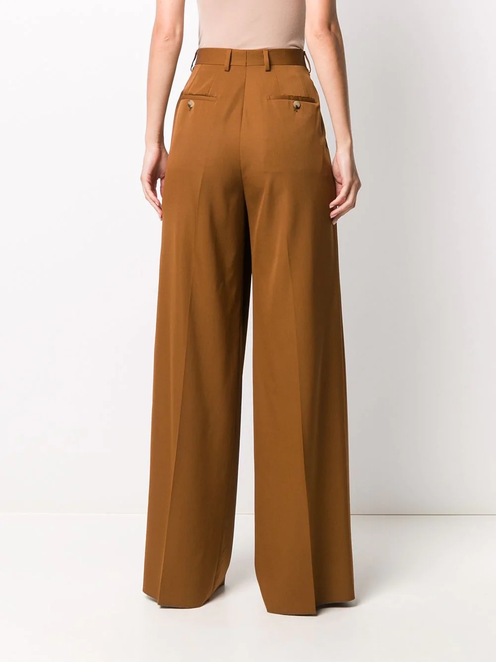 high-rise wide-leg trousers - 4