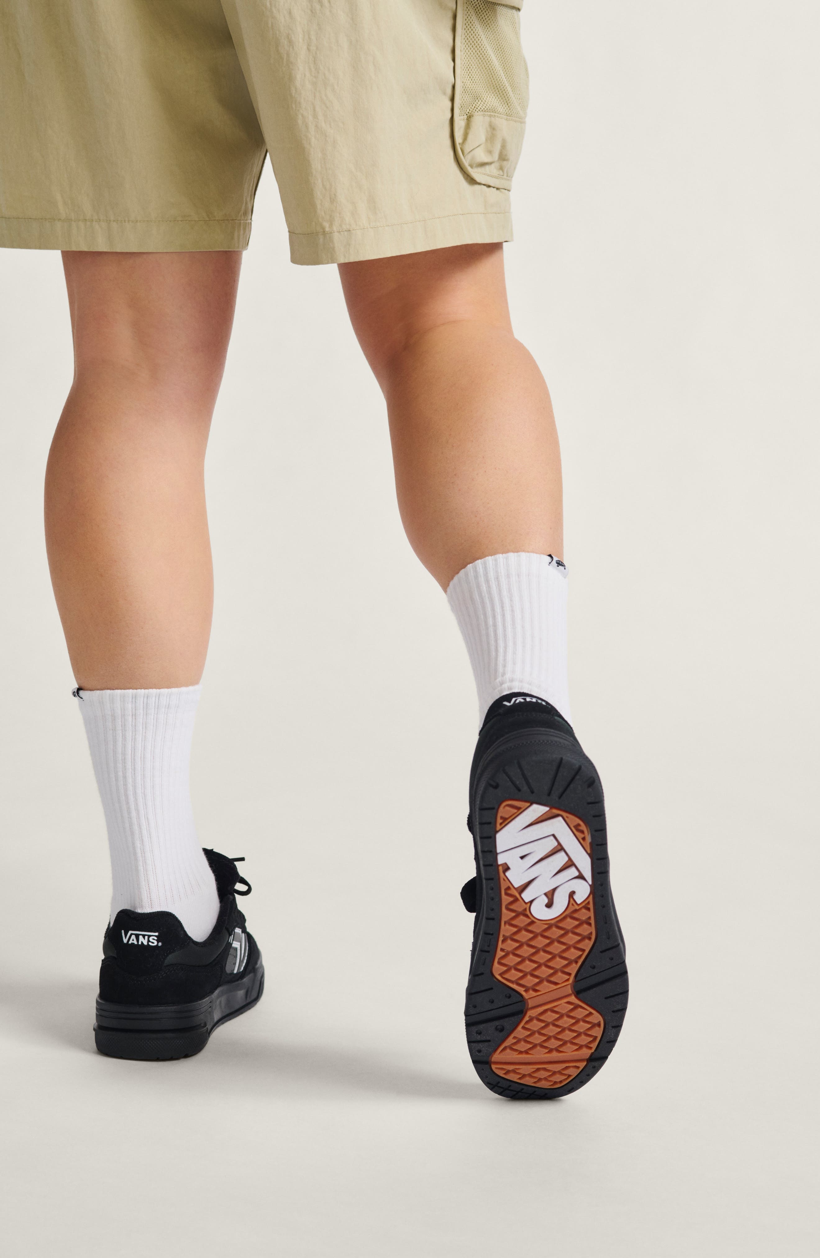 Vans Upland Sneaker in Black/Black/White at Nordstrom - 7