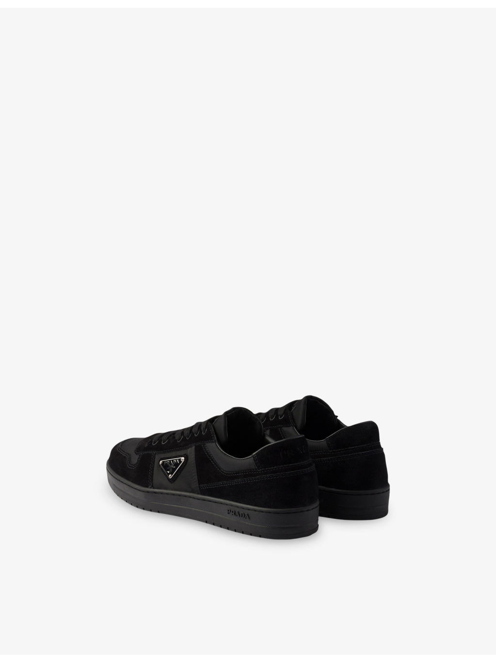 Downtown Re Nylon And Suede Trainers - 5