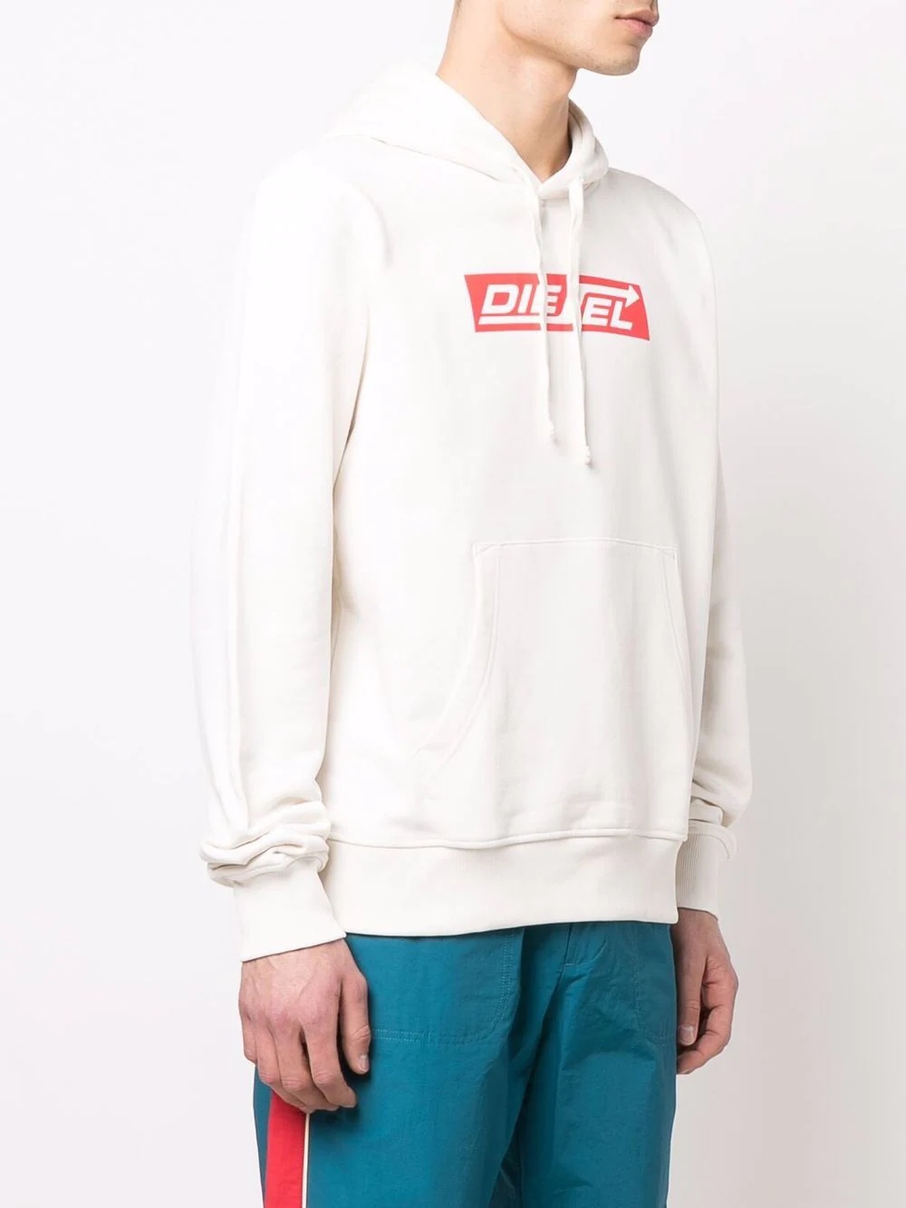 logo-print hooded sweatshirt - 1