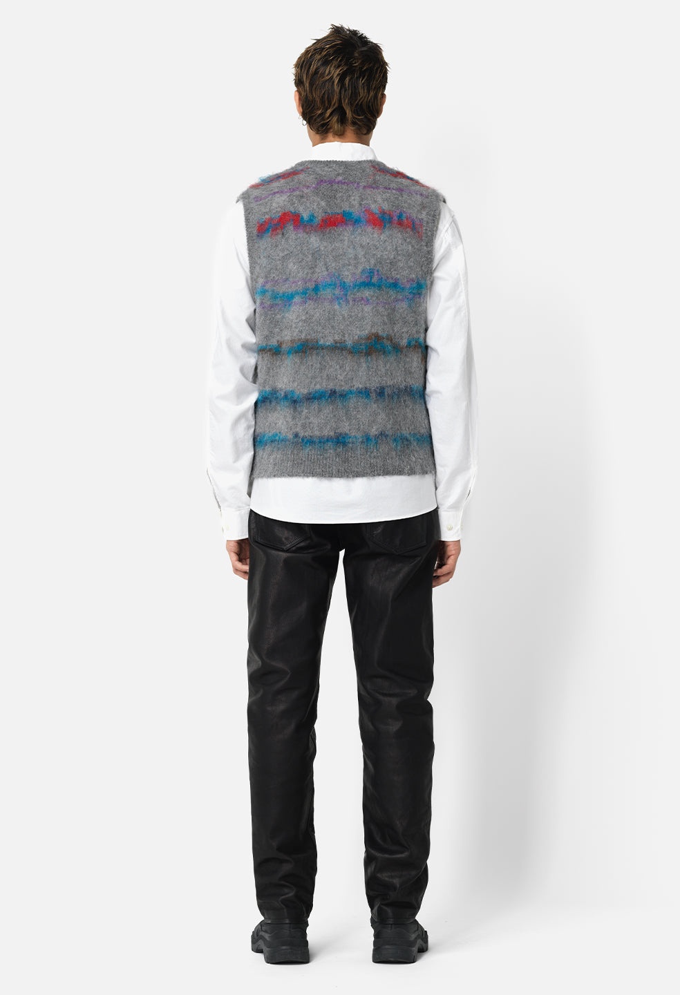 MOHAIR JACQUARD VEST - 5