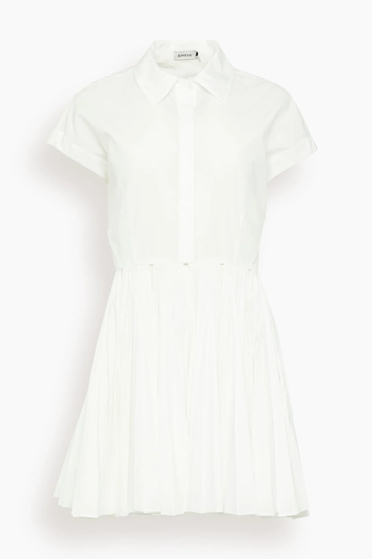 Selin Mini Dress in White - 1
