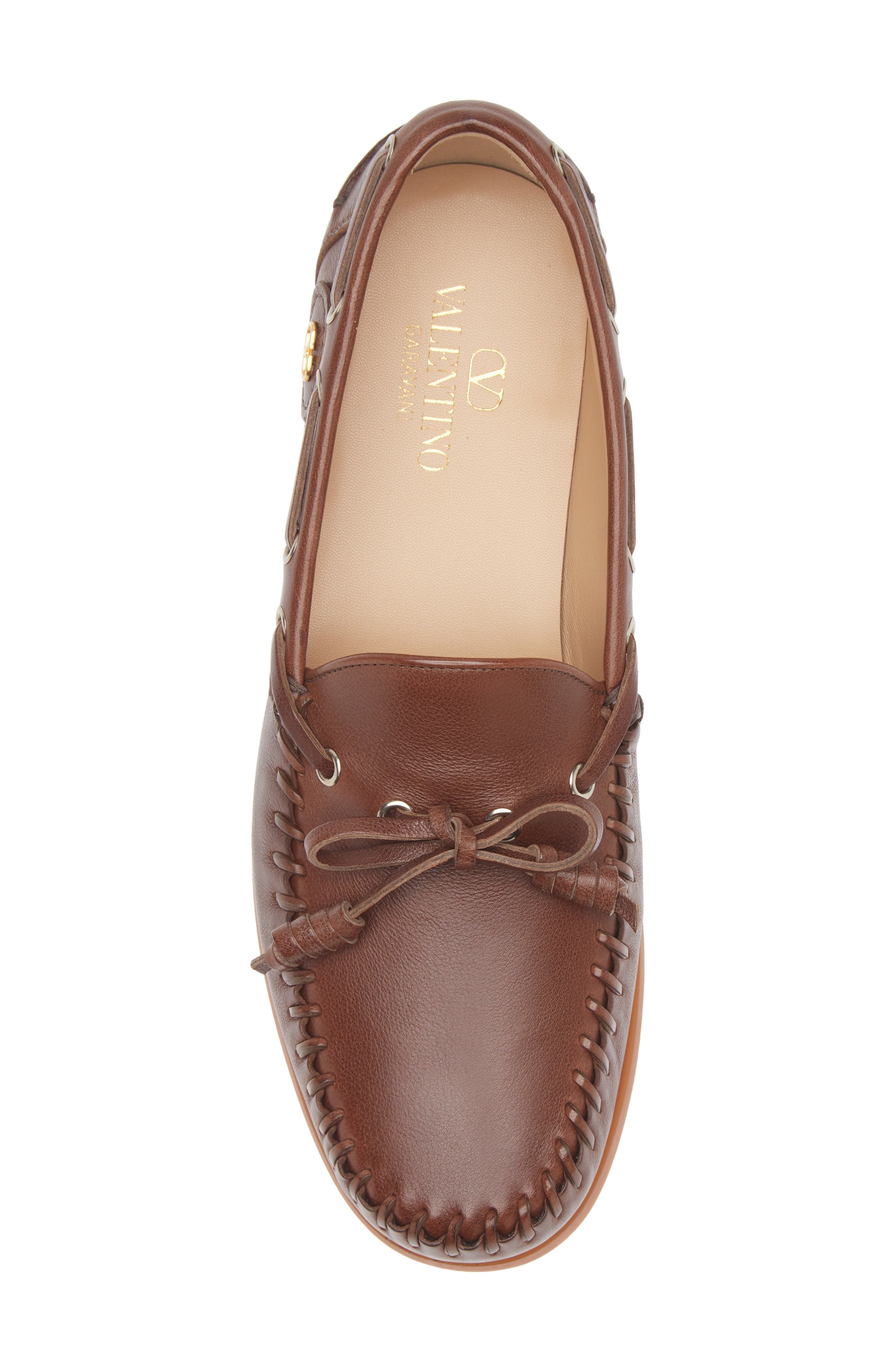 Valentino Garavani Boat Shoe in Brown at Nordstrom - 5