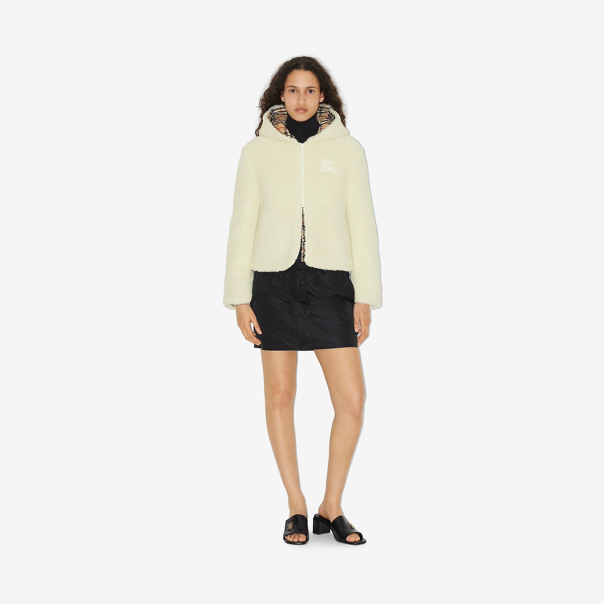 Embroidered EKD Fleece Hooded Jacket - 3