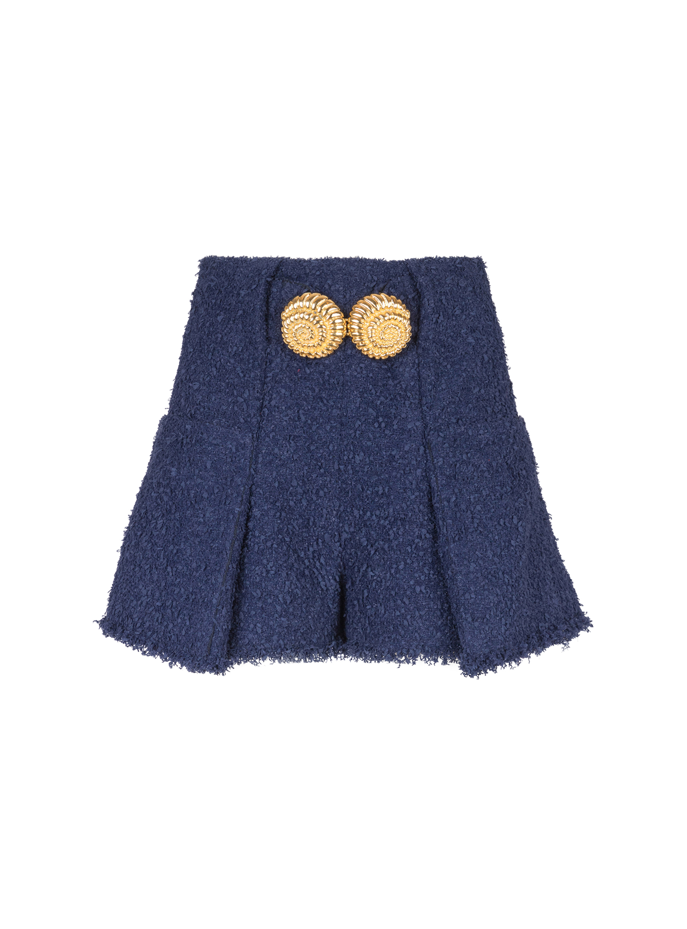 Belted tweed shorts with Snail buttons - 1