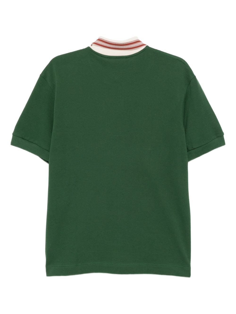 striped-collar polo shirt - 2