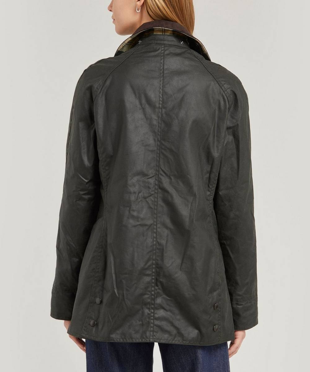 Beadnell corduroy-trimmed waxed-cotton jacket - 5