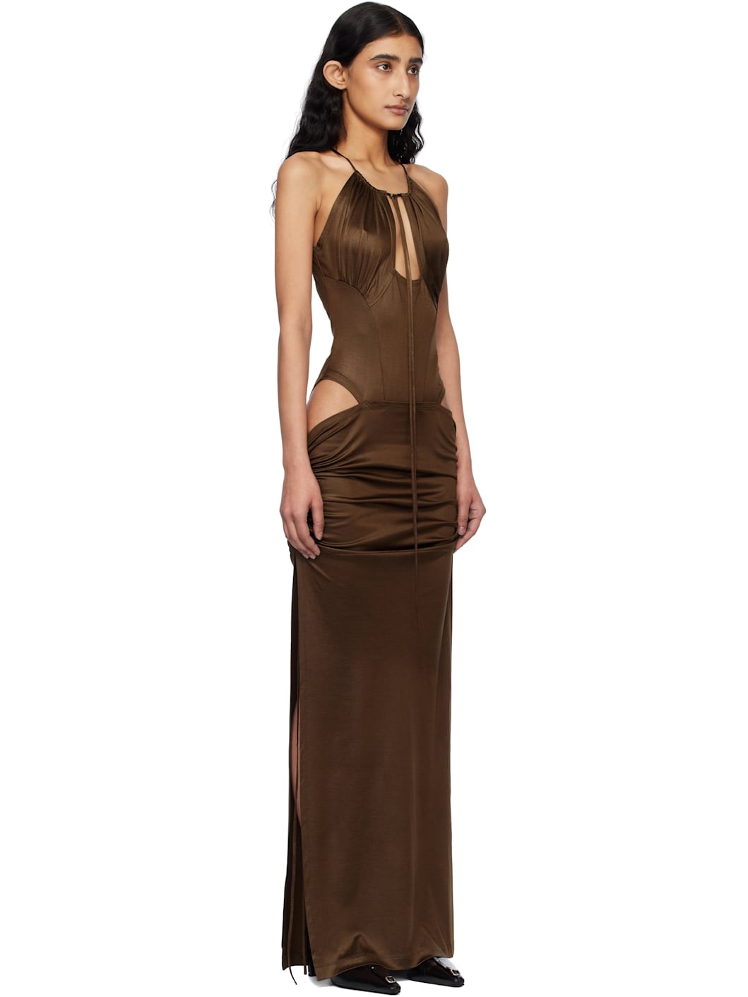 Brown Cu Maxi Dress - 2