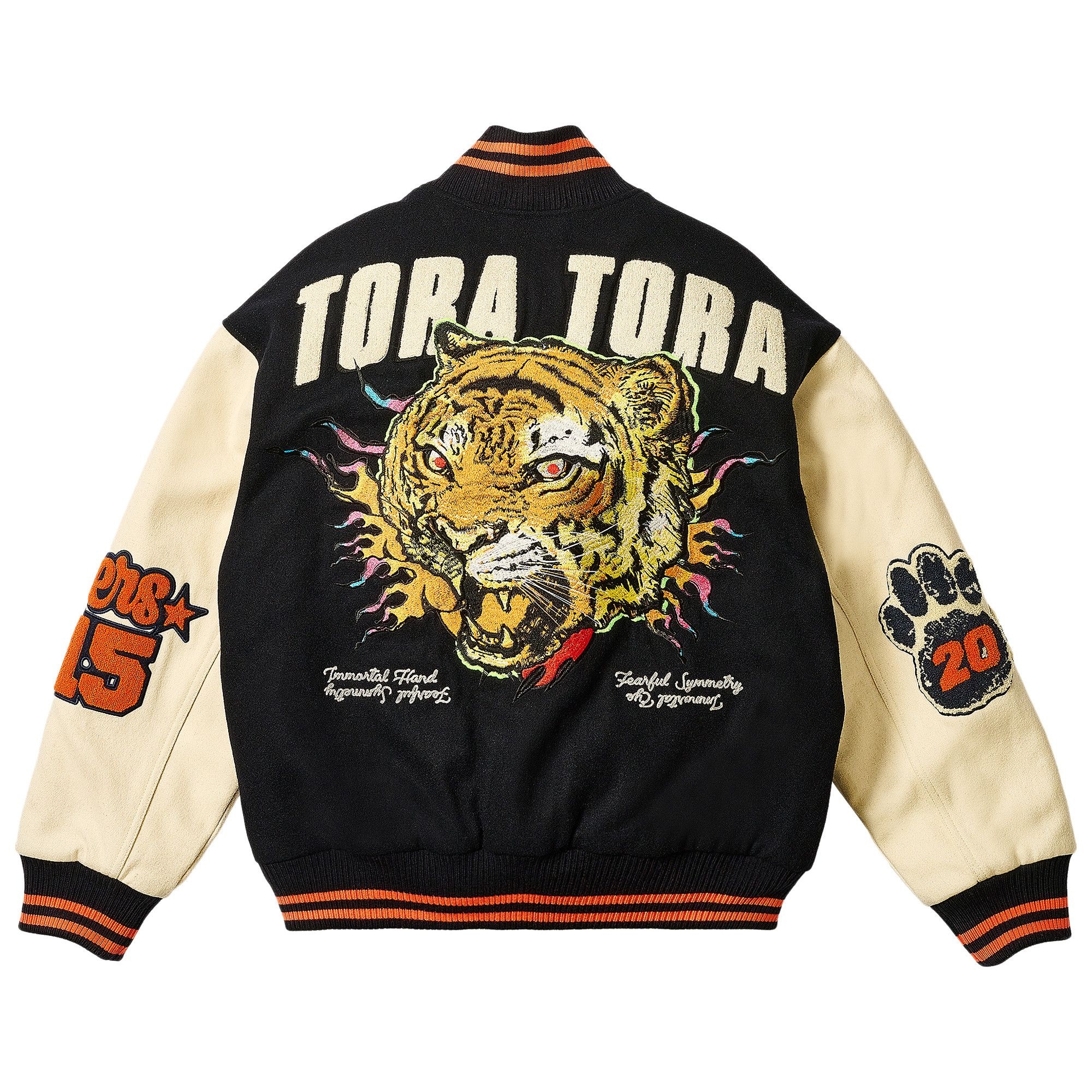 Palace Tora Tora Varsity Jacket 'Navy' - 3