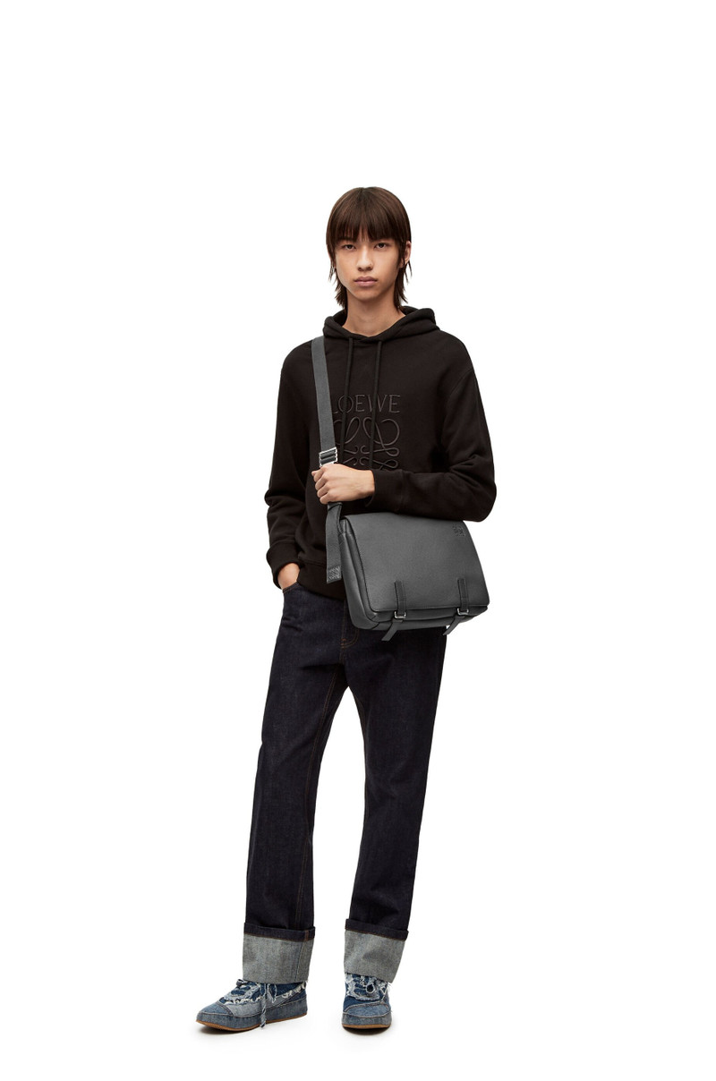 Loewe Military Messenger bag in soft grained calfskin outlook