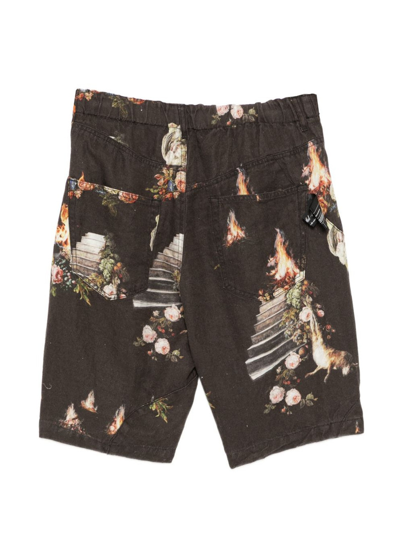 UNDERCOVER floral print shorts outlook