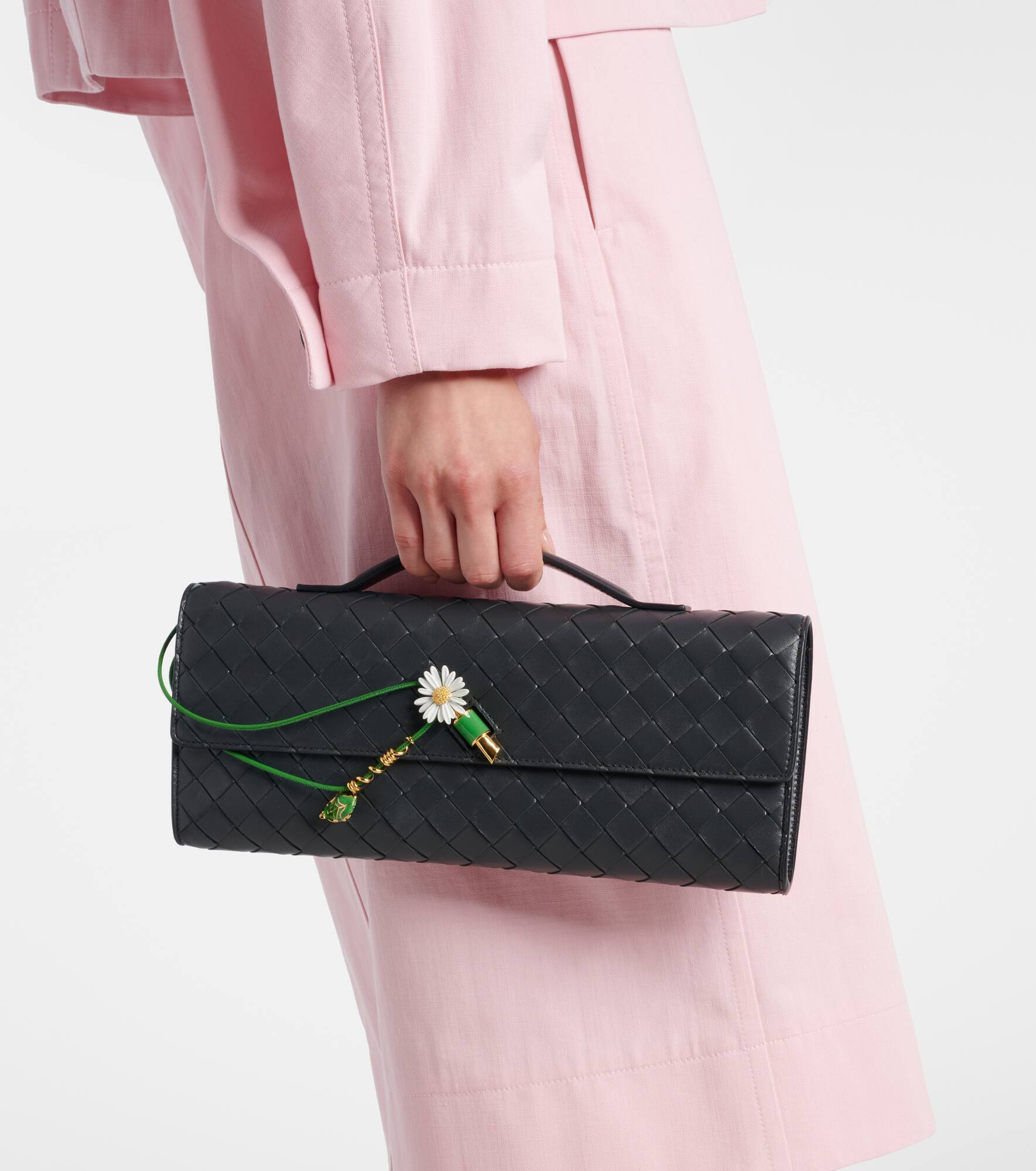 Andiamo Intrecciato leather clutch - 7
