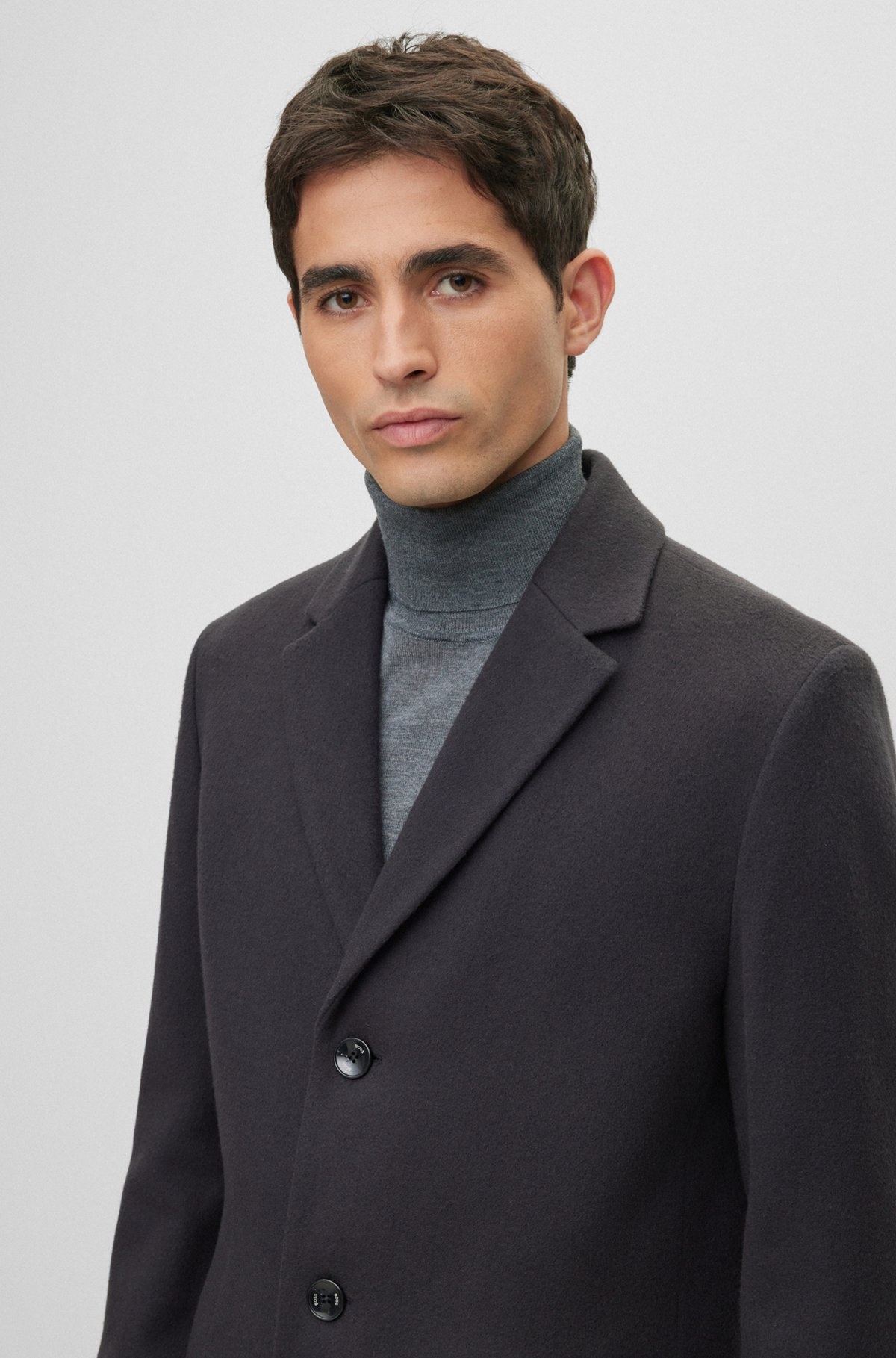 WOOL-BLEND COAT WITH FULL LINING - 3