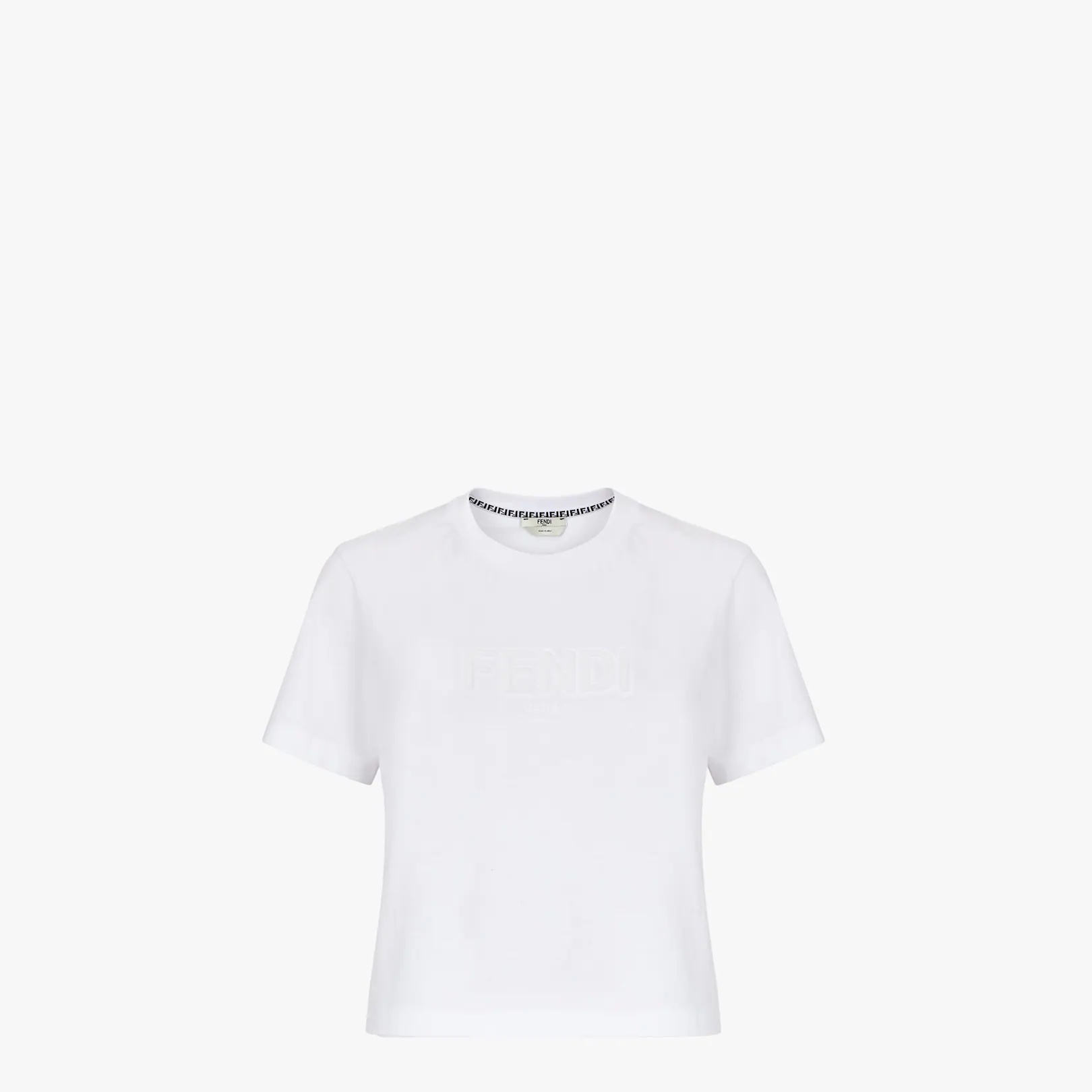 White jersey T-shirt - 1