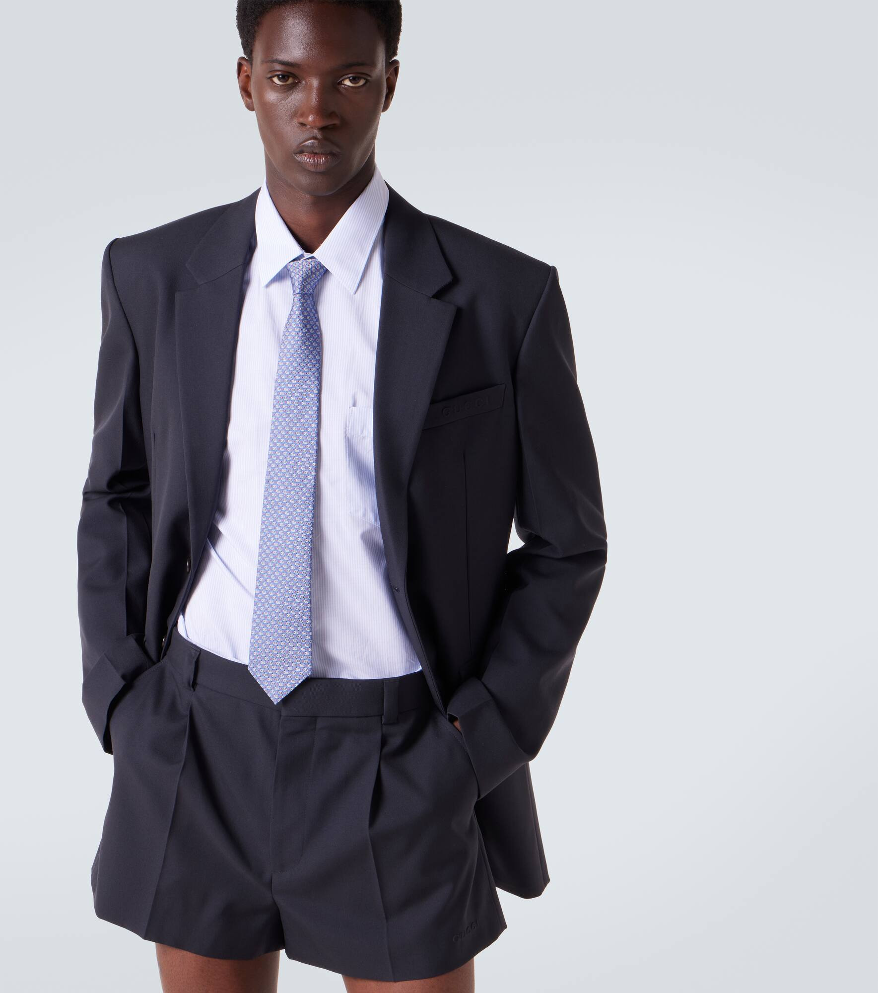 GG silk jacquard tie - 2