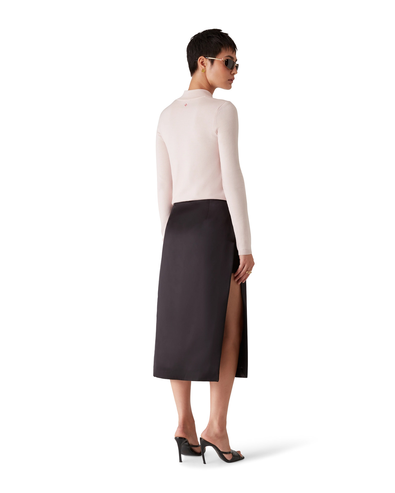 Duchesse Satin Midi Skirt | Casablanca Paris - 3