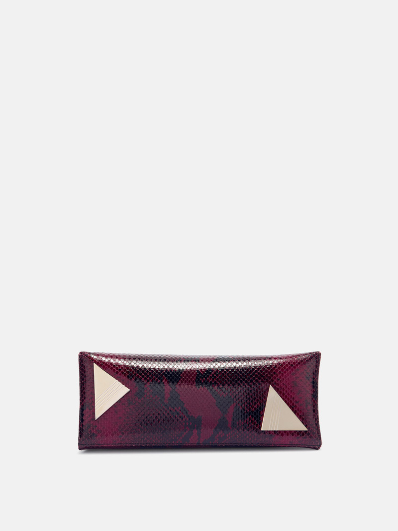 ''8.30 PM'' BURGUNDY OVERSIZED CLUTCH 4