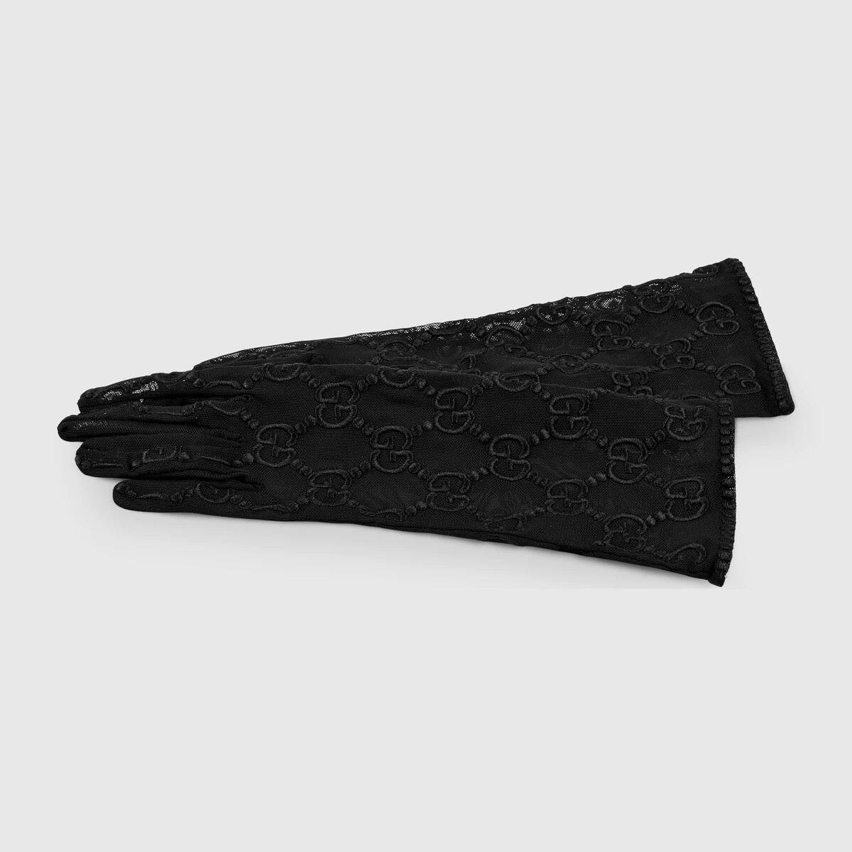 Tulle gloves with GG motif - 2