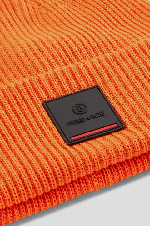 Tarek Knit hat in Orange - 3