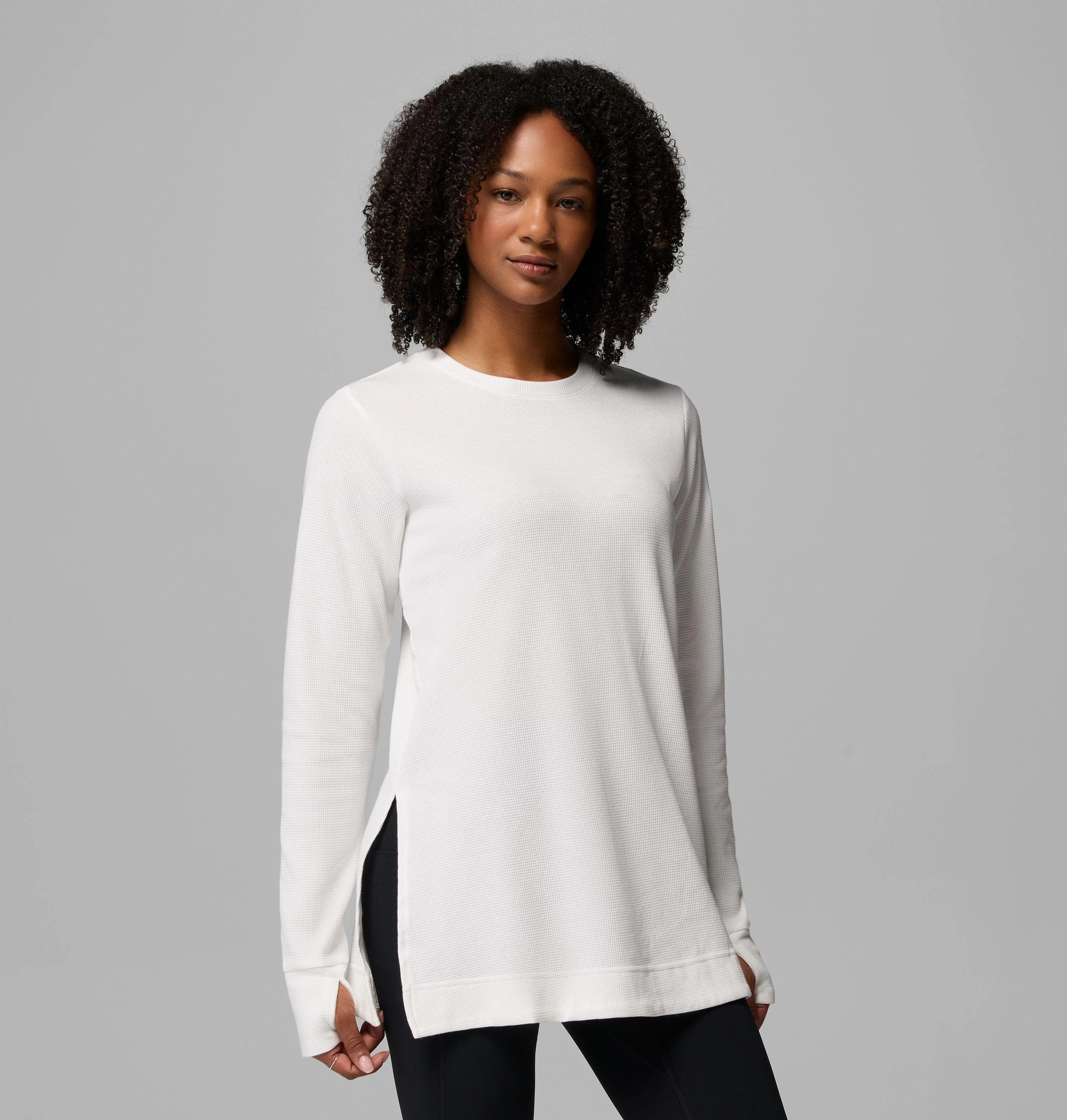 Women's Holly Hideaway Waffle Tunic - 1