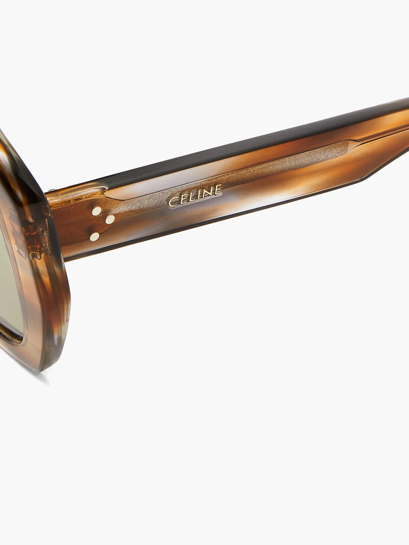 Square tortoiseshell-effect acetate sunglasses - 6