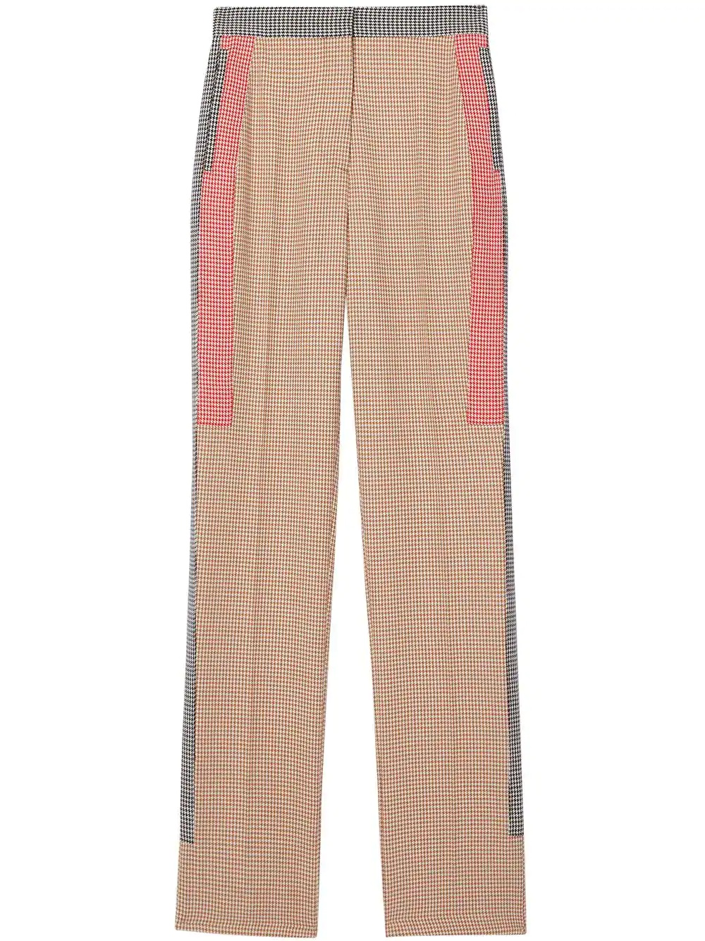 houndstooth check tailored trousers - 1